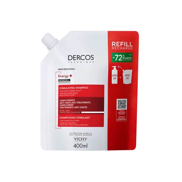 Vichy Dercos Saç Dökülmesine Karşı Tamamlayıcı Şampuan Refill 400 ml - 1