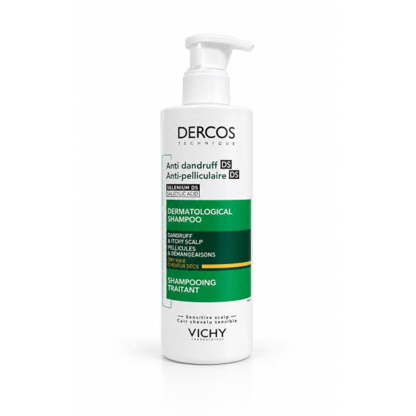 Vichy Dercos Shampoo Anti Dandruff Dry - Kuru Saçlar İçin Kepeğe Karşı Etkili Bakım Şampuanı 390 ml - 1