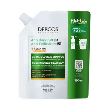 Vichy Dercos Kuru Saçlar İçin Kepek Karşıtı Refill Şampuan 390 ml - Vichy