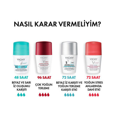 Vichy Traitement Terleme ve İz Karşıtı Roll On Deodorant 50ml - 2