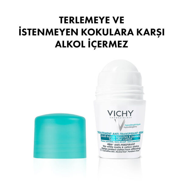 Vichy Traitement Terleme ve İz Karşıtı Roll On Deodorant 50ml - 4
