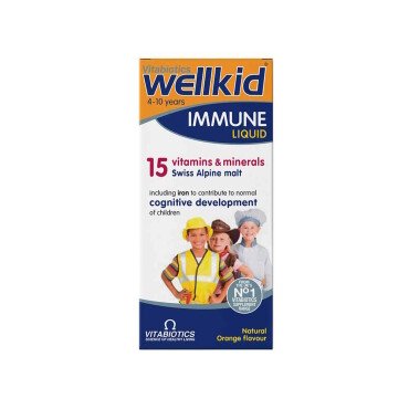 Vitabiotics Wellkid Immune Liquid 150ml Portakal Aromalı - Vitabiotics