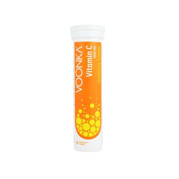 Voonka Vitamin C 1000mg Glutathione Complex 15 Efervesan Tablet - 1