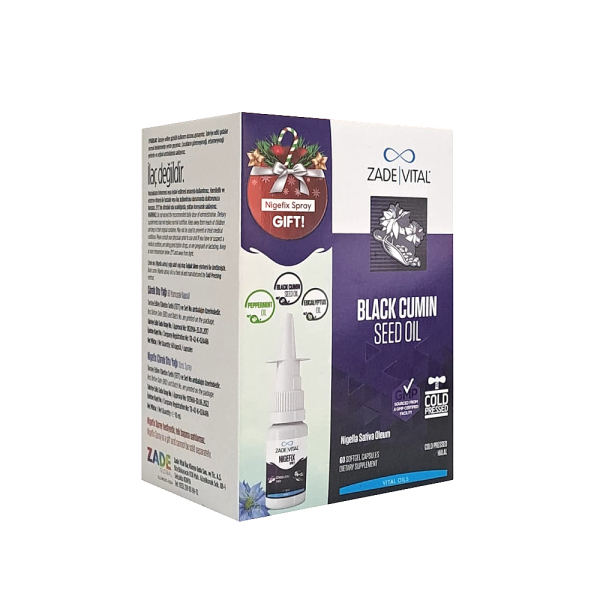 Zade Vital Çörek Otu Yağı 60 Kapsül + Nigefix Sprey Çörek Otu Yağı 10ml - 1