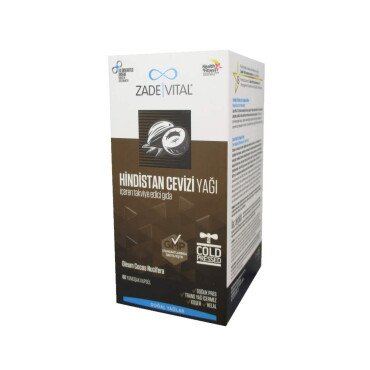 Zade Vital Hindistan Cevizi Yağı 1000mg 60 Kapsül - Zade Vital