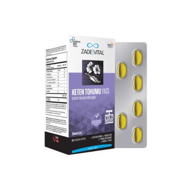 Zade Vital Keten Tohumu Yağı 625mg 60 Kapsül - Zade Vital