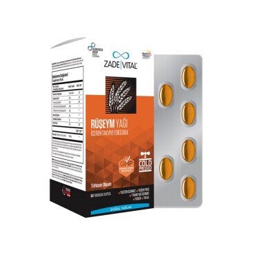 Zade Vital Rüşeym Yağı 500mg 60 Kapsül - Zade Vital