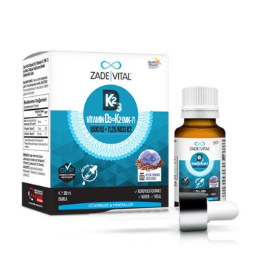 Zade Vital Vitamin D3 + K2 20ml Damla - Zade Vital